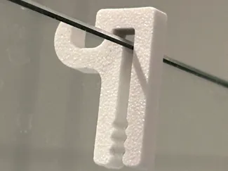 Haken für Glaswand Dusche mit 5mm stärke
