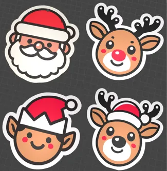 Christmas Coasters & Hanging Ornaments – 2-in-1