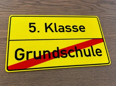 Primary School Graduation Sign – New School