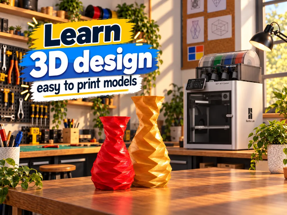 Geometric Twist Vase - Free 3D Print Model - MakerWorld