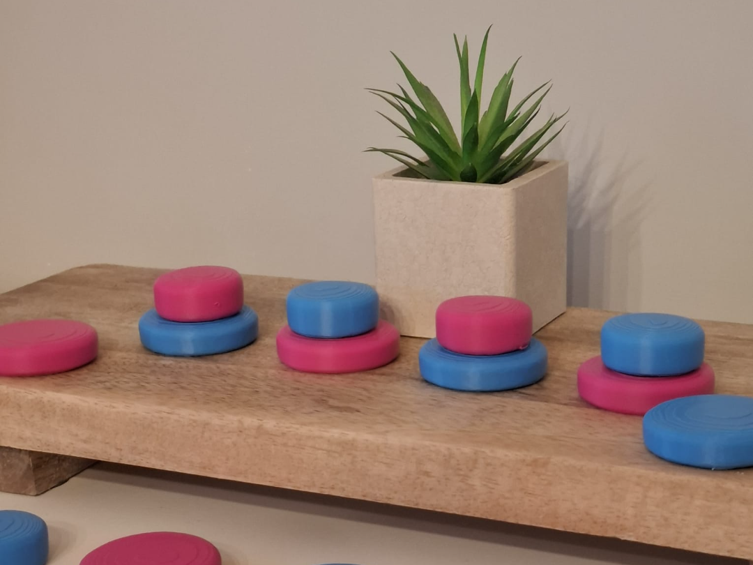 Loose parts open end game schijfjes schijf rond 