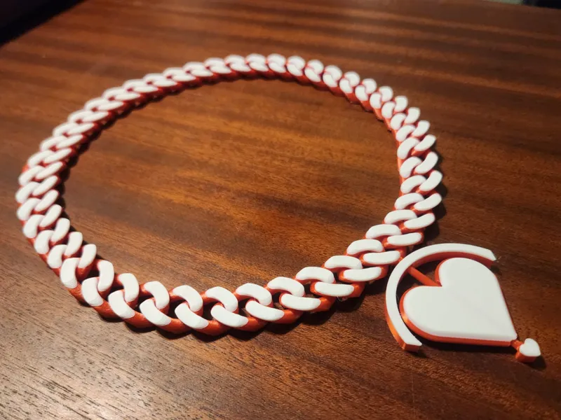 heart figet chain