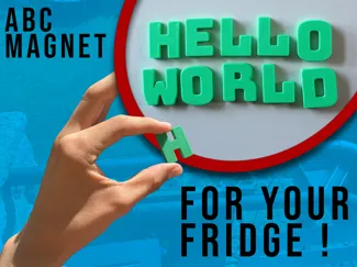 Magnetic alphabet letters