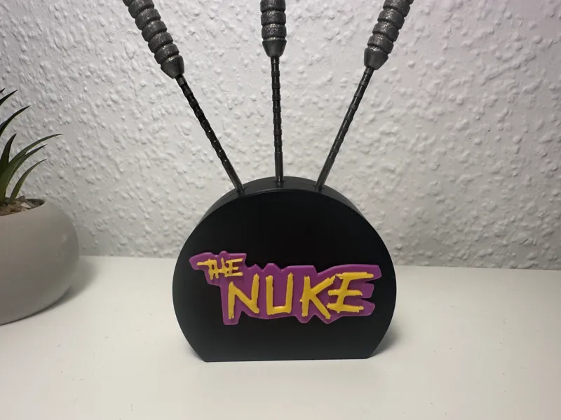 Luke "The Nuke" Littler Darts Display Stand