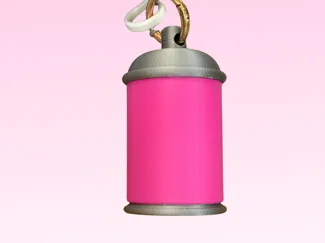 Spray paint can keychain storage