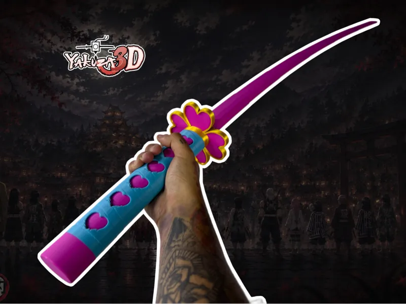 (Mitsuri inspiración) Katana plegable definitiva