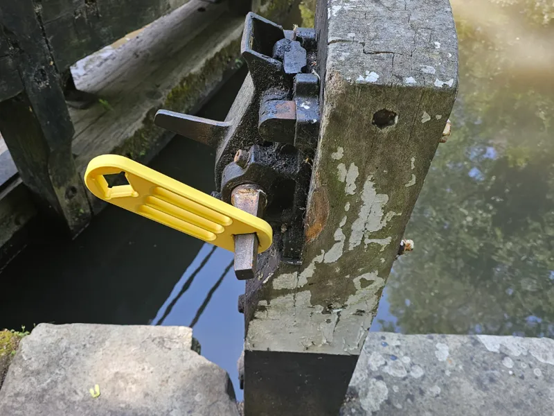 British Waterways emergency canal lock wrench