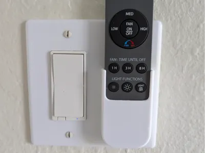 2-Gang WallPlate for Artika Fan/Light Remote