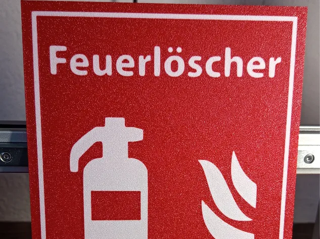 Feuerlöscher Schild