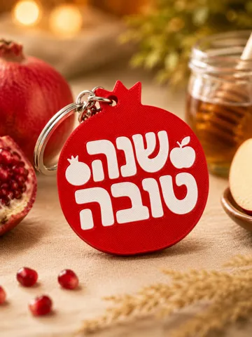 Llavero: Pomegranate Keychain – Shana Tova — vista de referencia 2
