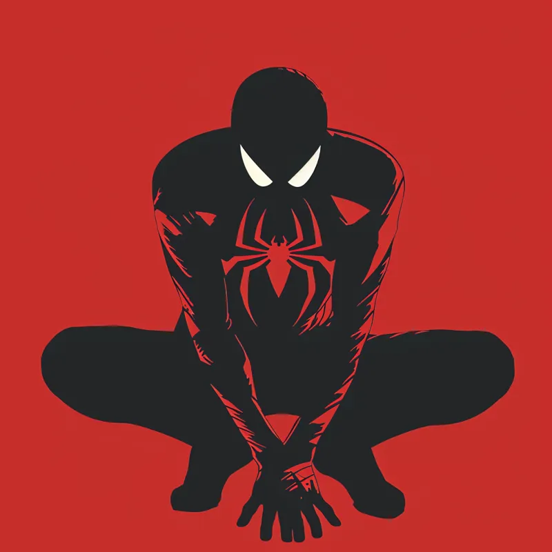 Spider-Man Pose 2D Art HueForge