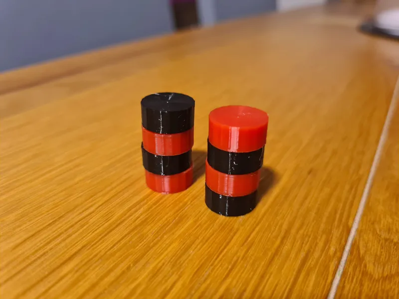 Simple Checkers/Draughts Pieces