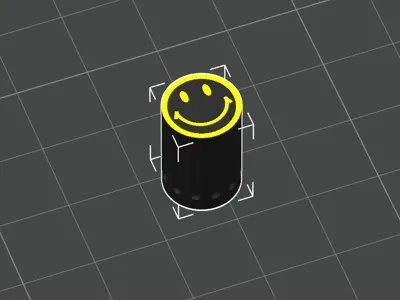 Smiley Face Tire Valve Stem Cap