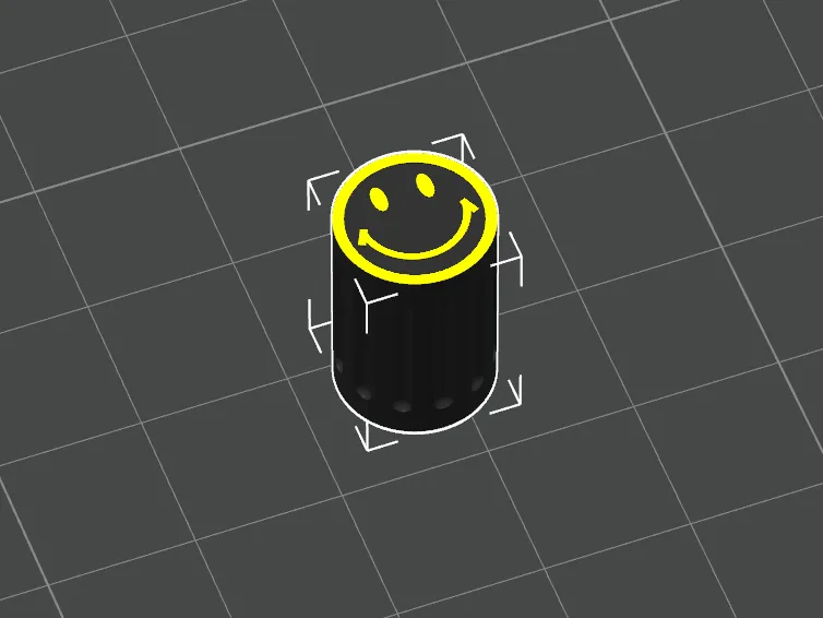 Smiley Face Tire Valve Stem Cap