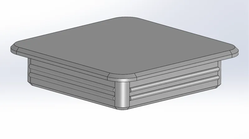 Square tube plug - 50mm X 50mm X 4mm
