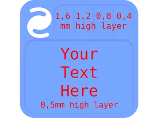Swatch with transparency layers