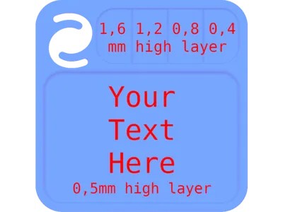 Swatch with transparency layers