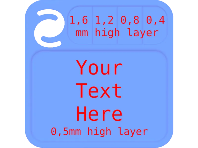Swatch with transparency layers