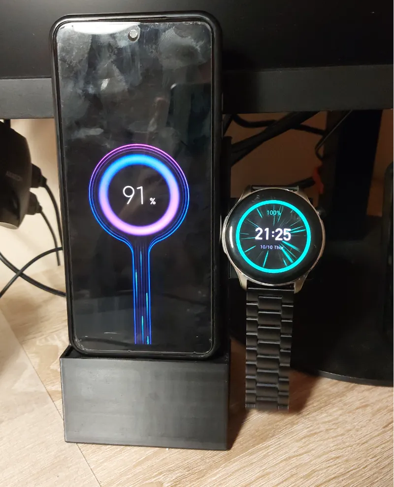 Phone and smartwatch stand + charger