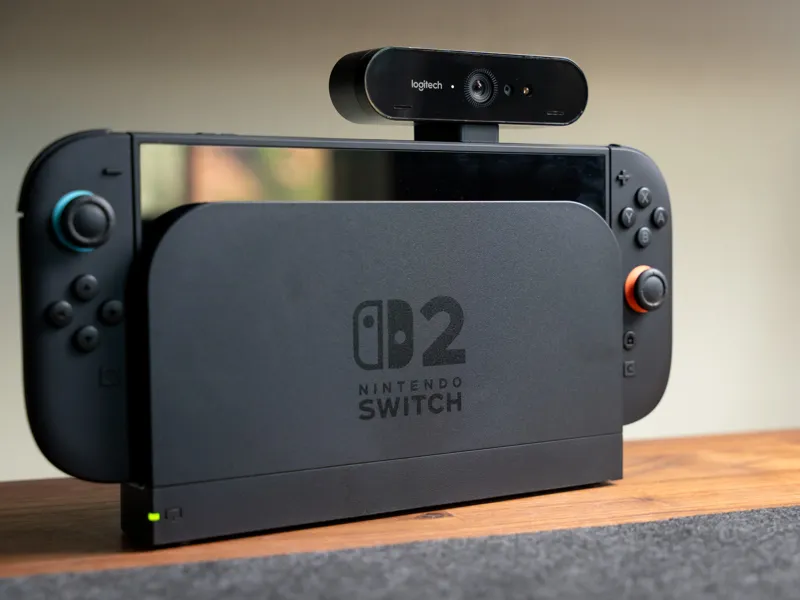 Webcam Mount for Switch 2—Brio/Logi 4k Pro
