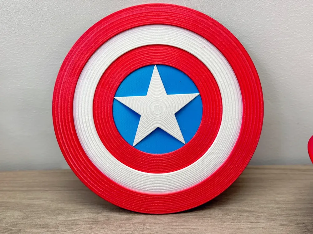 Captain America Shield (Extreme Size, Handheld) - Free 3D Print