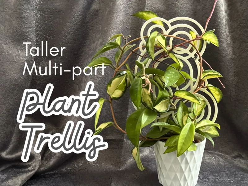 Art deco circles taller plant trellis 39cm tall