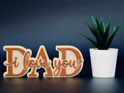 Fathers Day Gift - DAD Love Sign  