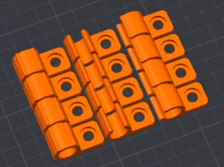 1AC Panaclips camera 1/4" screw clips for cables