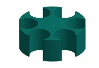 6x Tube-Spacer / 0.2mm layer, 2 walls, 10% infill