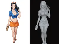 Nico Robin — boîte de rangement figurine — photo 1