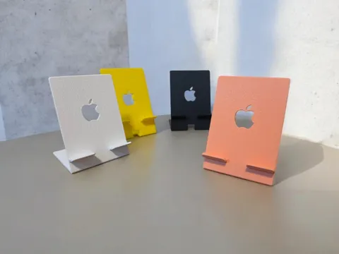Soporte para celular: Sleek Apple Logo Phone Stand — referencia de MakerWorld