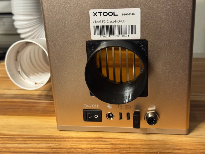 xTool F2 Straight Pipe / Fan Delete