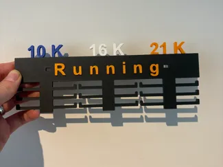 Running medal holder