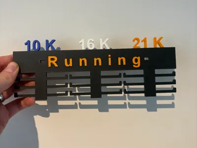 Running medal holder