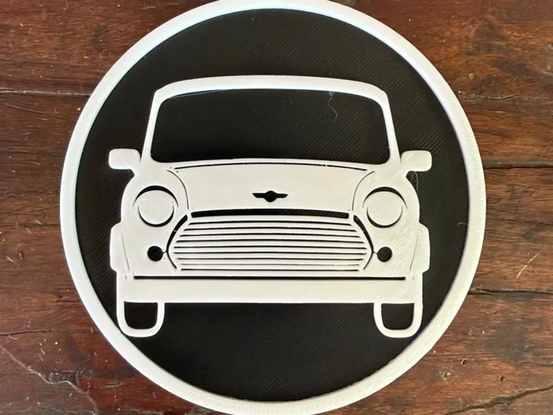 MINI COOPER CLASSIC SILHOUETTE COASTER