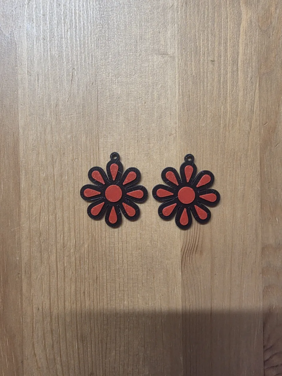 flower earrings view 2