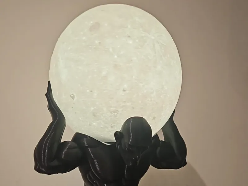 atlas as a base lamp for NASA moon