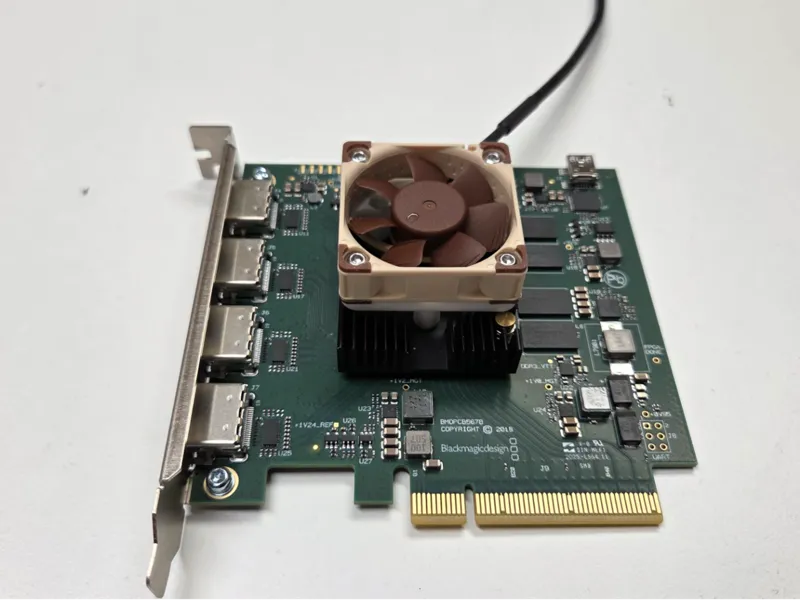 Decklink Quad HDMI Recorder Noctua Fan Adapter 