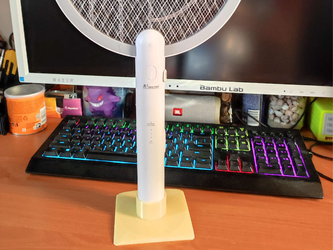 Electric insect swatter stand