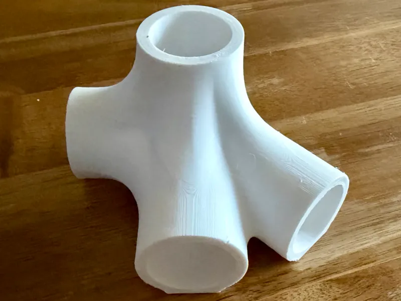 Roof Angled 3/4 PVC Pipe Connector - For Fort/Den