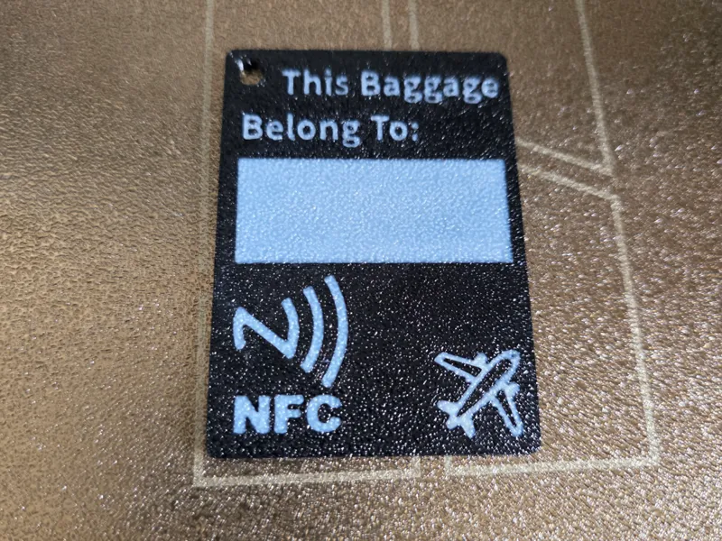 NFC Luggage or Bag Tag