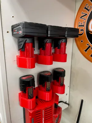 Milwaukee M12 3 battery holder