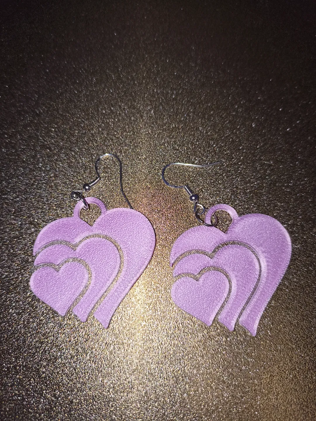 earrings printed on fabric view 2