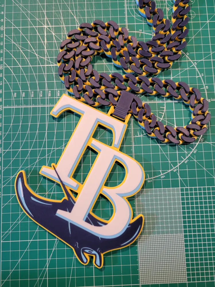 Tampa Bay Rays Hype Chain - Free 3D Print Model - MakerWorld