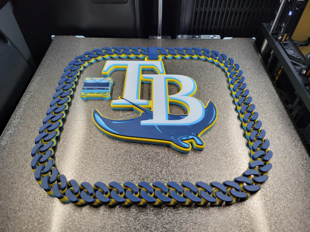 Tampa Bay Rays Hype Chain - Free 3D Print Model - MakerWorld