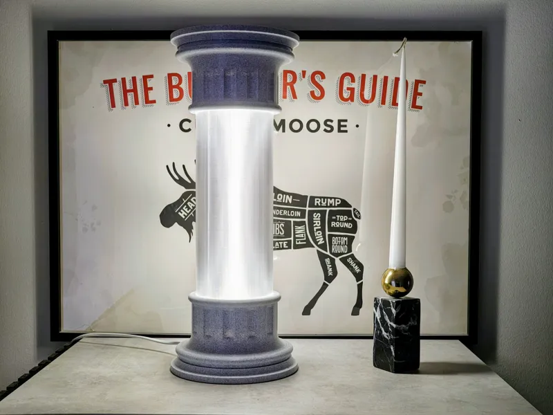 Roman kolumn lamp