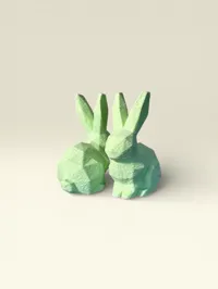 RABBIT LOW POLY FUZZY