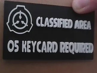 SCP O5 keycard sign (NO AMS)