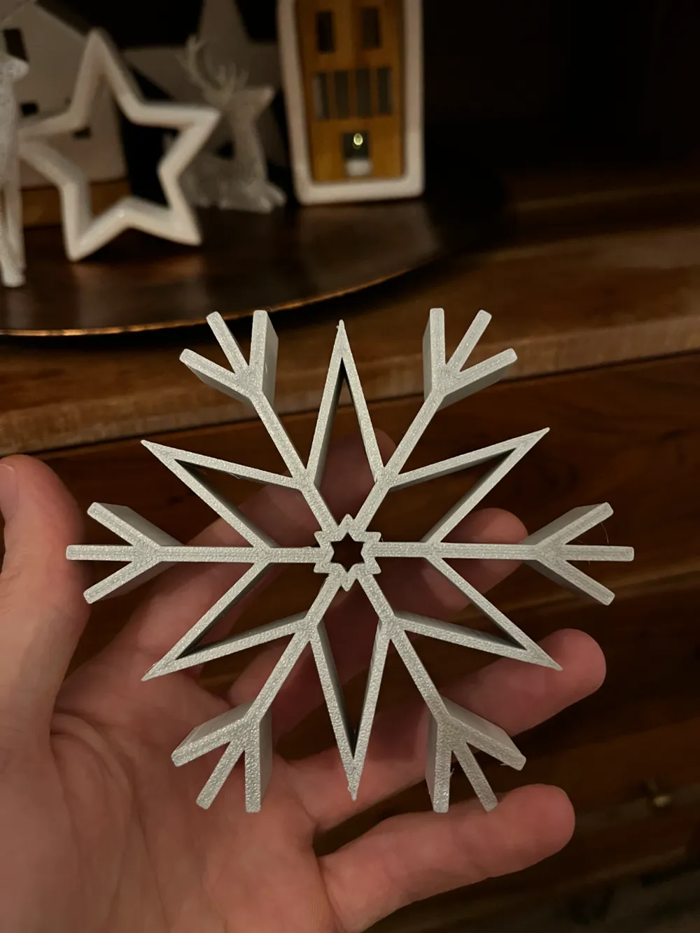 SnowFlake Decoration by Vozfrank MakerWorld: Download Free 3D Models