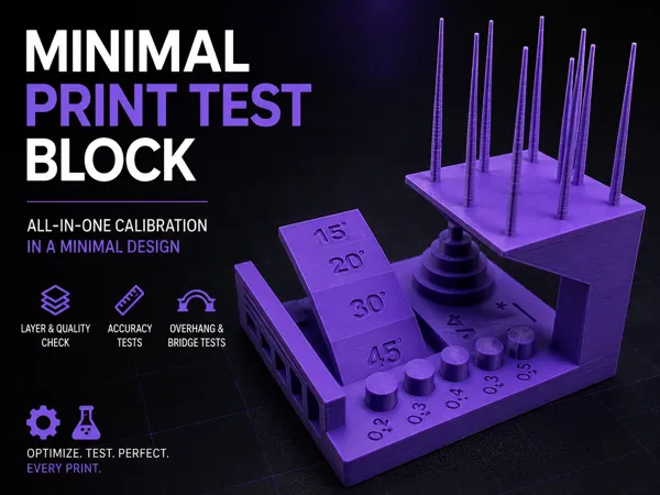 Bloc de calibration pour imprimante 3D
